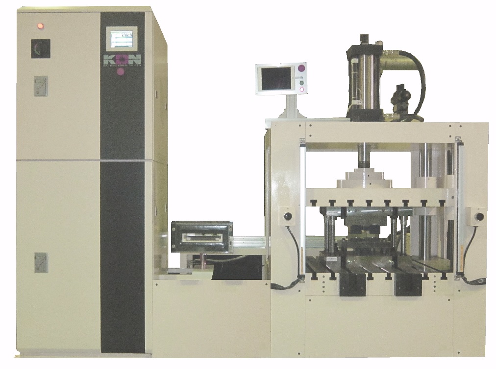 自動車軽量化の候補材料である高張力鋼板、軽くて強い新素材であるCFRP素材向けのIH式小型ホットスタンピング装置です。ホットスタンプ 高温炉 大気炉 真空炉 溶解炉 熱処理炉 真空管式発振機 タングステンヒーター 真空炉 ビレットヒータ 金属加熱 高周波加熱 高周波溶解炉 ホットプレス ハイブリッド加熱 ホットスタンピング 高温炉 溶解炉 高周波溶解炉 通電焼結装置 真空管式発振機 マイクロPD 引下げ装置